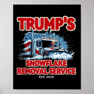 Póster Extracción de Trump de copo de nieve 2024 a Hilari