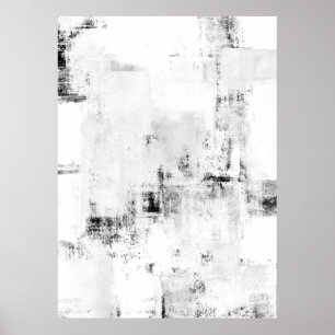 Póster Extracto blanco y negro AR de las "nevadas"