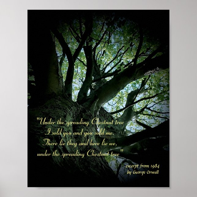 Póster Extracto De 1984 De George Orwell (Frente)