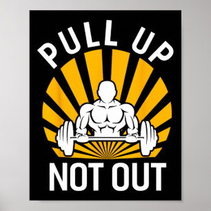 Póster Extraer el Gimnasio de entrenamiento de peso para