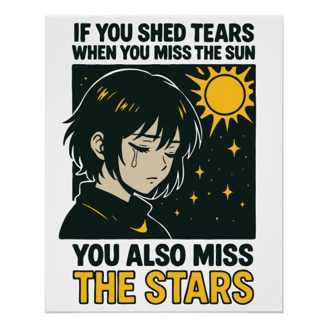 Póster Extrañar las estrellas (Anverso)