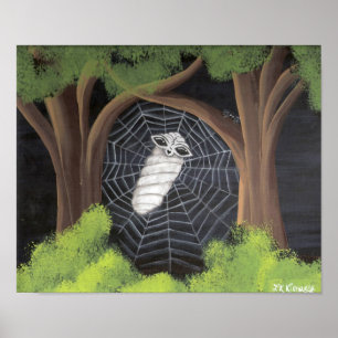 Póster Extranjero cogido en un Web de arañas