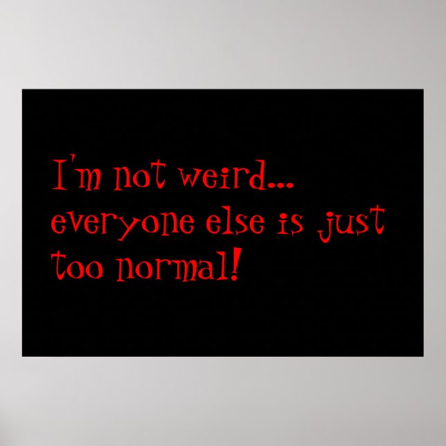 Póster extraño (Frente)