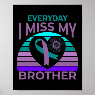 Póster Extraño A Mi Hermano Cinta De Corazón Sensibilizac