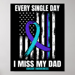 Póster Extraño A Mi Papá Suicidio Concienciación Prevenci