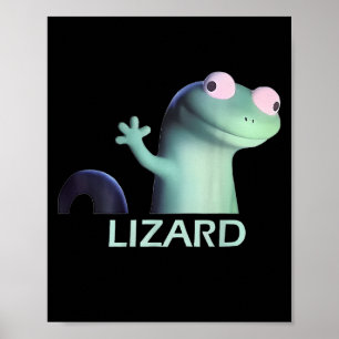 Póster Extraño Cómnito Hombres Hombres Lizard Liz