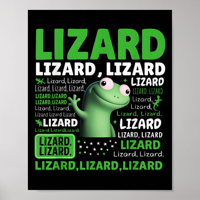 Póster Extraño Cómnito Hombres Hombres Lizard Liz (Frente)
