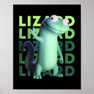 Póster Extraño Cómnito Hombres Hombres Lizard Liz
