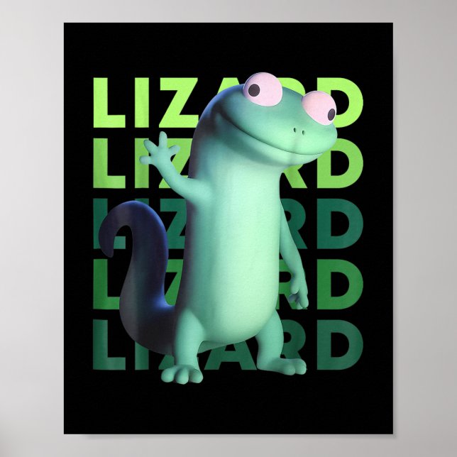 Póster Extraño Cómnito Hombres Hombres Lizard Liz (Frente)