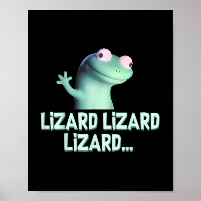 Póster Extraño Cómnito Hombres Hombres Lizard Liz (Frente)