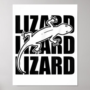 Póster Extraño divertido Lizard Lizard Lizard Meme Animal