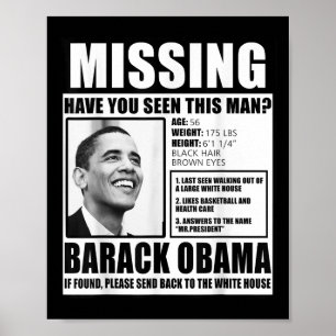 Póster Extraño gracioso Poster liberal de Barack Obama