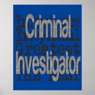 Póster Extraordinaria de la investigación penal