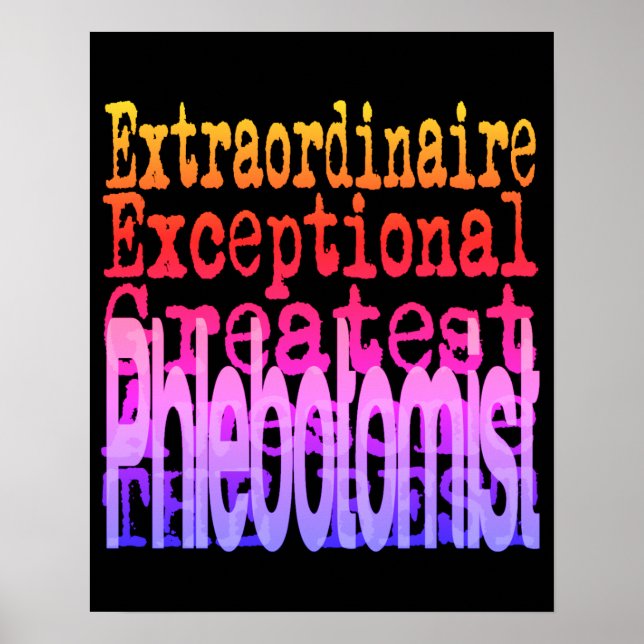 Póster Extraordinaria del Phlebotomist (Frente)