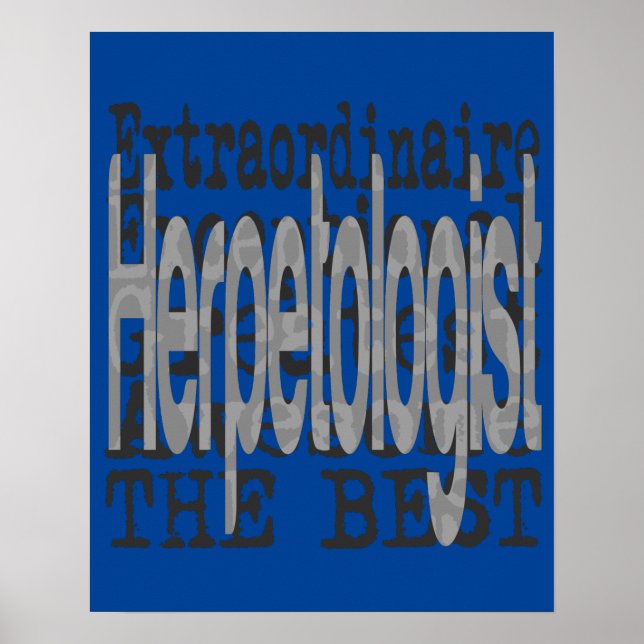 Póster Extraordinaria herpetóloga (Frente)