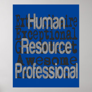 Póster Extraordinaria profesional de los recursos humanos