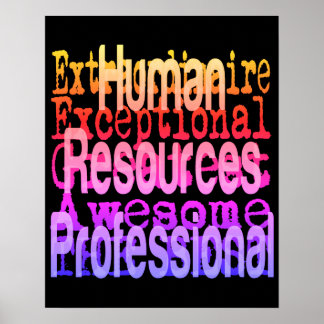 Póster Extraordinaria profesional de recursos humanos