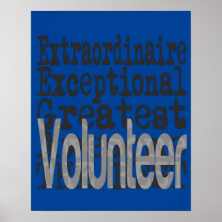 Póster Extraordinaria voluntaria