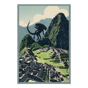 Póster Extraterrestre Xenomorpho Genial