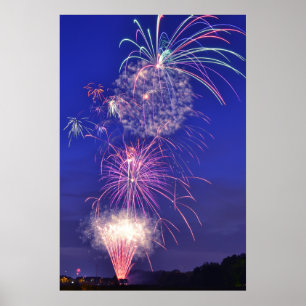 Póster Extravagancia de fuegos artificiales