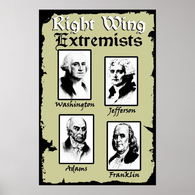 Póster ¡Extremistas de derecha! (Frente)