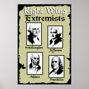 Póster ¡Extremistas de la derecha!