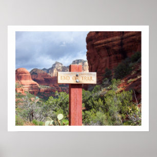 Póster Extremo del rastro en el poster de Sedona