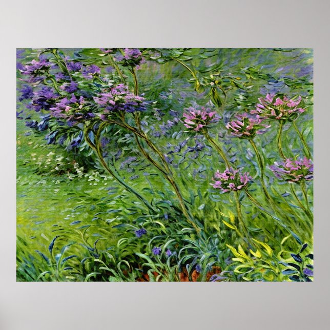 Póster Exuberante y vibrante representación de las flores (Frente)