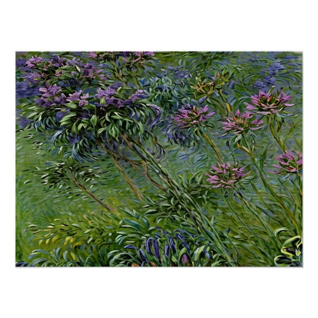 Póster Exuberante y vibrante representación de las flores (Anverso)