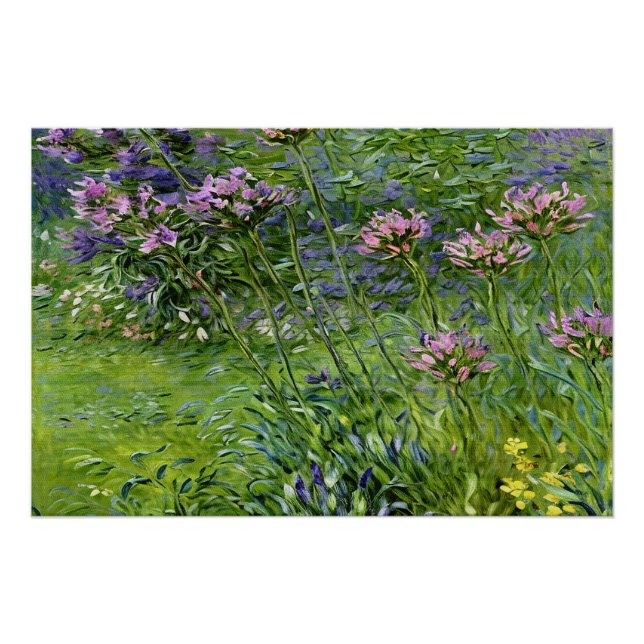 Póster Exuberante y vibrante representación de las flores (Anverso)