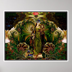 Póster Eyasha, diosa de la paz y de la tranquilidad