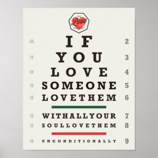 Póster Eye Chart (11 x 14) Poster