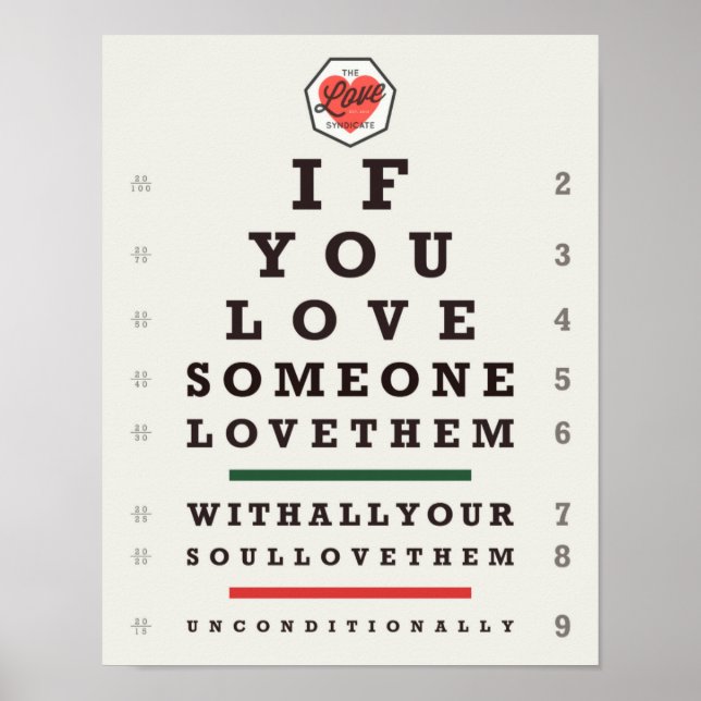 Póster Eye Chart (11 x 14) Poster (Frente)