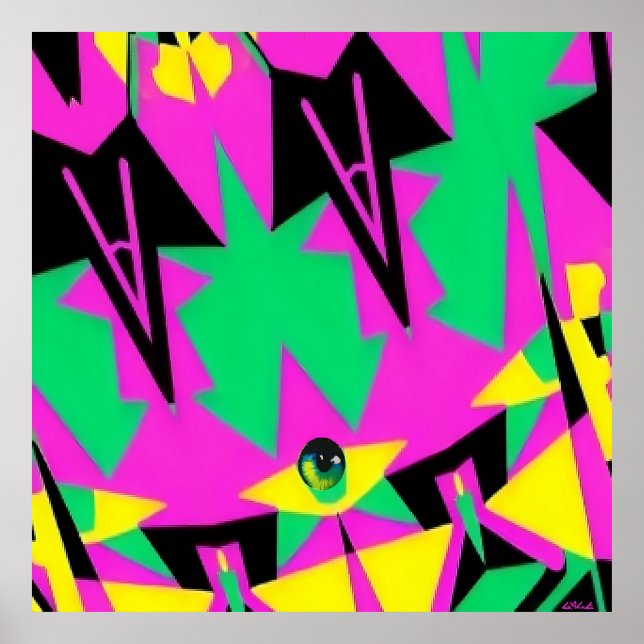 Póster Eye Floater - Ken Gage Abstract Art (Frente)