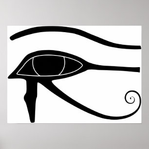 Póster Eye of Horus - Horusauge Hieroglyphs Hyroglyphen