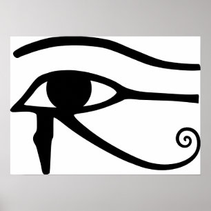 Póster Eye of Horus - Horusauge Hieroglyphs Hyroglyphen