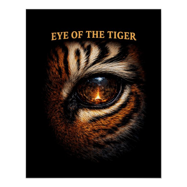 Póster Eye of the Tiger (Anverso)