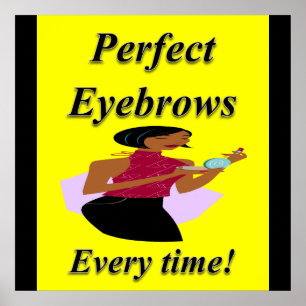 Póster Eyebrows Haircut Sale Poster Matte