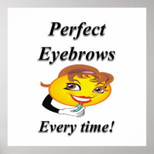 Póster Eyebrows Haircut Sale Poster Matte