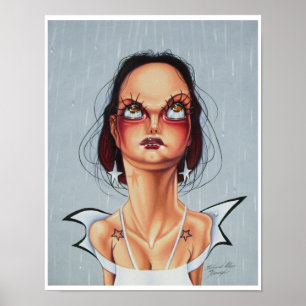 Póster Eyelash y Earrings