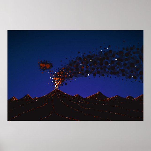 Póster Eyjafjallajokull (Frente)