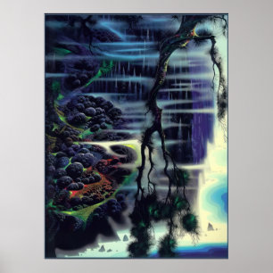 Póster Eyvind Earle - Esplendor junto al mar - 1994; Est