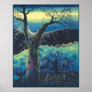 Póster Eyvind Earle - Huerto en flor - 1974; Estados Unid