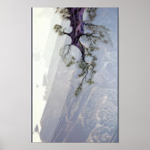 Póster Eyvind Earle -  Mountain Rise - Realismo Mágico