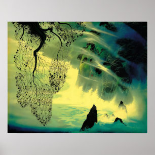 Póster Eyvind Earle -  Un remolino de niebla - 1976; Esta