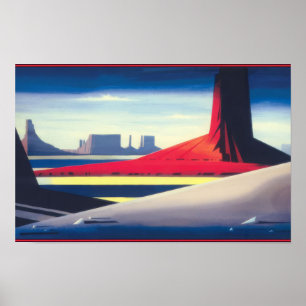 Póster Eyvind Earle -  Valle del Monumento - 1995; Estado