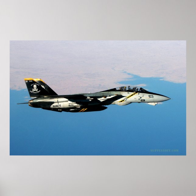 Póster F14 Jolly Rodger por Irak (Frente)