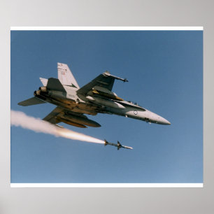 Póster F18 Fires Sidewinder