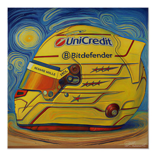 Póster F1 Lewis Helmet (Anverso)