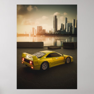 Póster F40 en la ciudad: Poder crudo y belleza